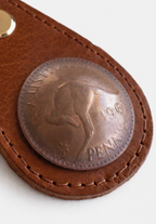 Australian Penny Leather Keyring